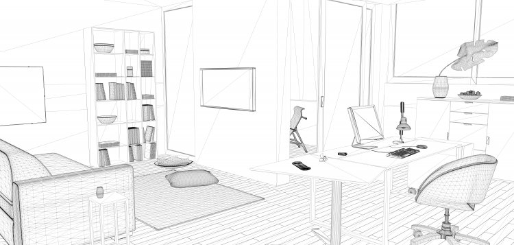 Digital layout of a room